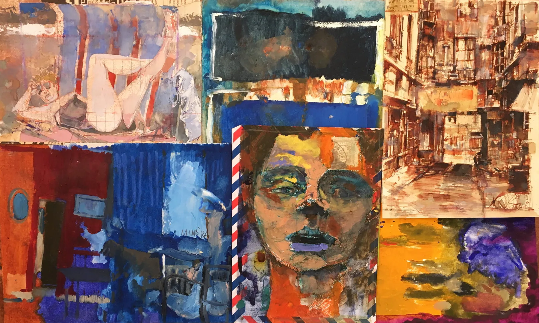 Untitled (174-17), João Cristóvão, 2016, Mixed media on paper
