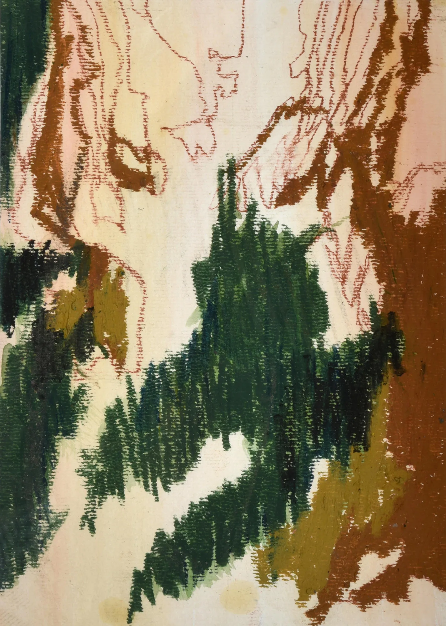 Untitled (232-21), Stefanie Pullin, 2020, Mixed media on paper