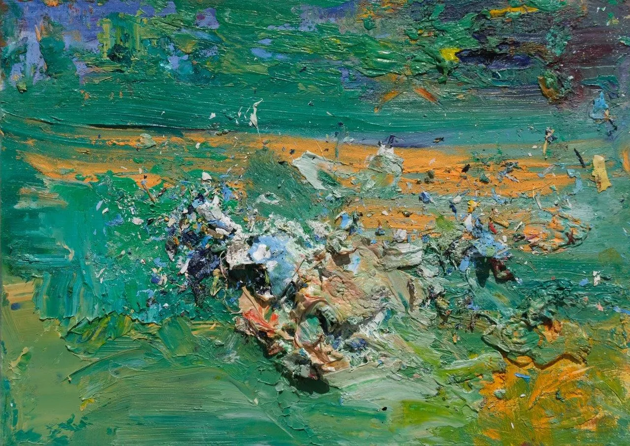 Invocação XV, Ana Sério, 2022, Oil on MDF