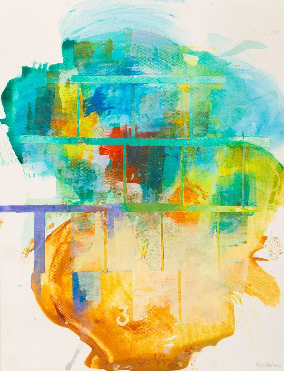 Untitled (296-25), Victor Costa, 2025, Acrylic on paper