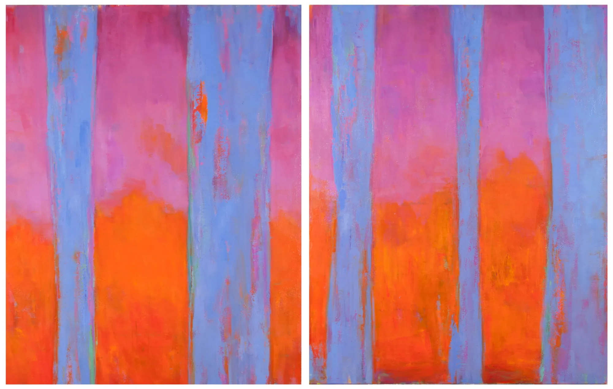 A.P.22-523/4 (Horizons III), Branislav Mihajlović, 2022, Oil on canvas