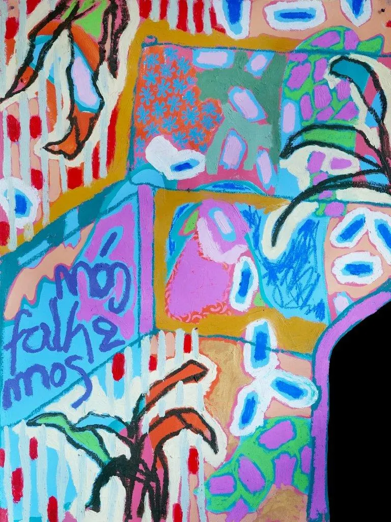 Nós falhamos, Ana Malta, 2022, Mixed media on canvas