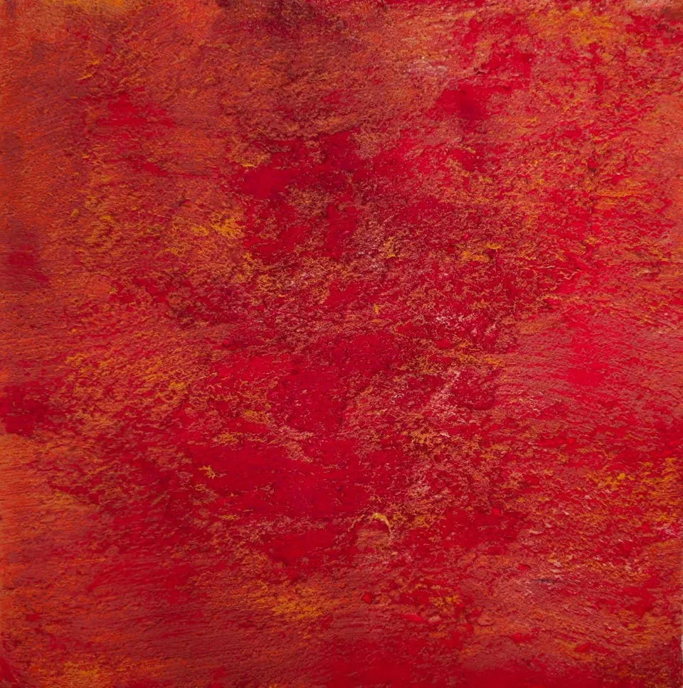 Los fulgores del lienzo, Alberto Reguera, 2026, Mixed media on canvas