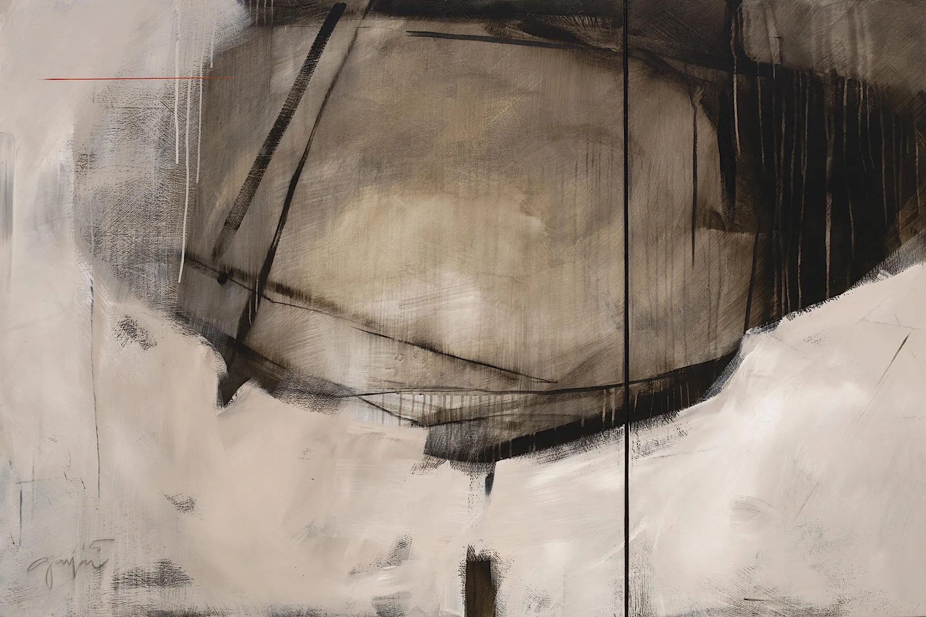 Separated Land #35, Fernando Gaspar, 2015, Acrylic on wood
