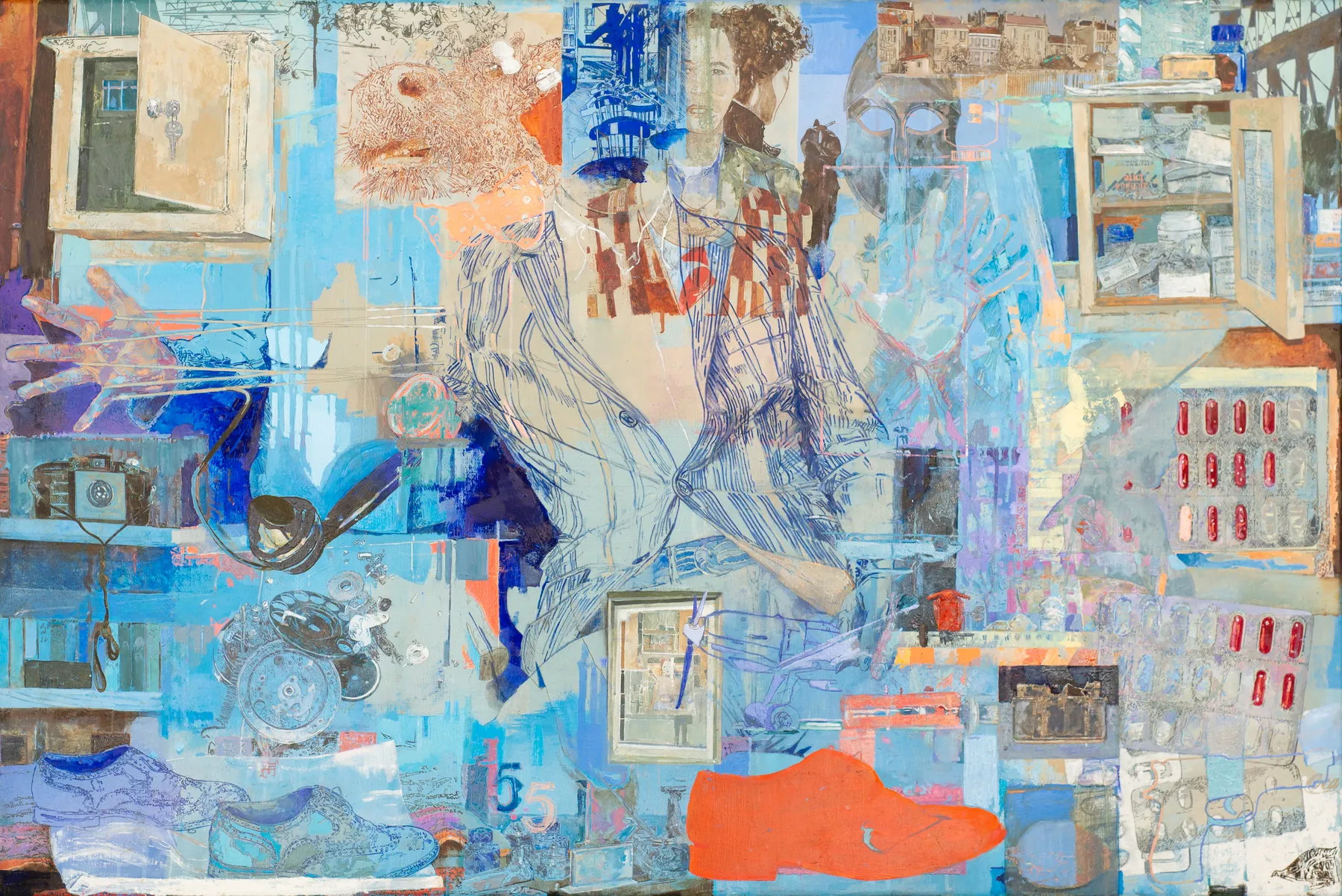 Untitled (223-02), João Cristóvão, 2020, Oil on canvas