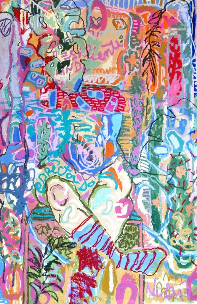 BACK TO BASICS, Ana Malta, 2022, Mixed media on canvas