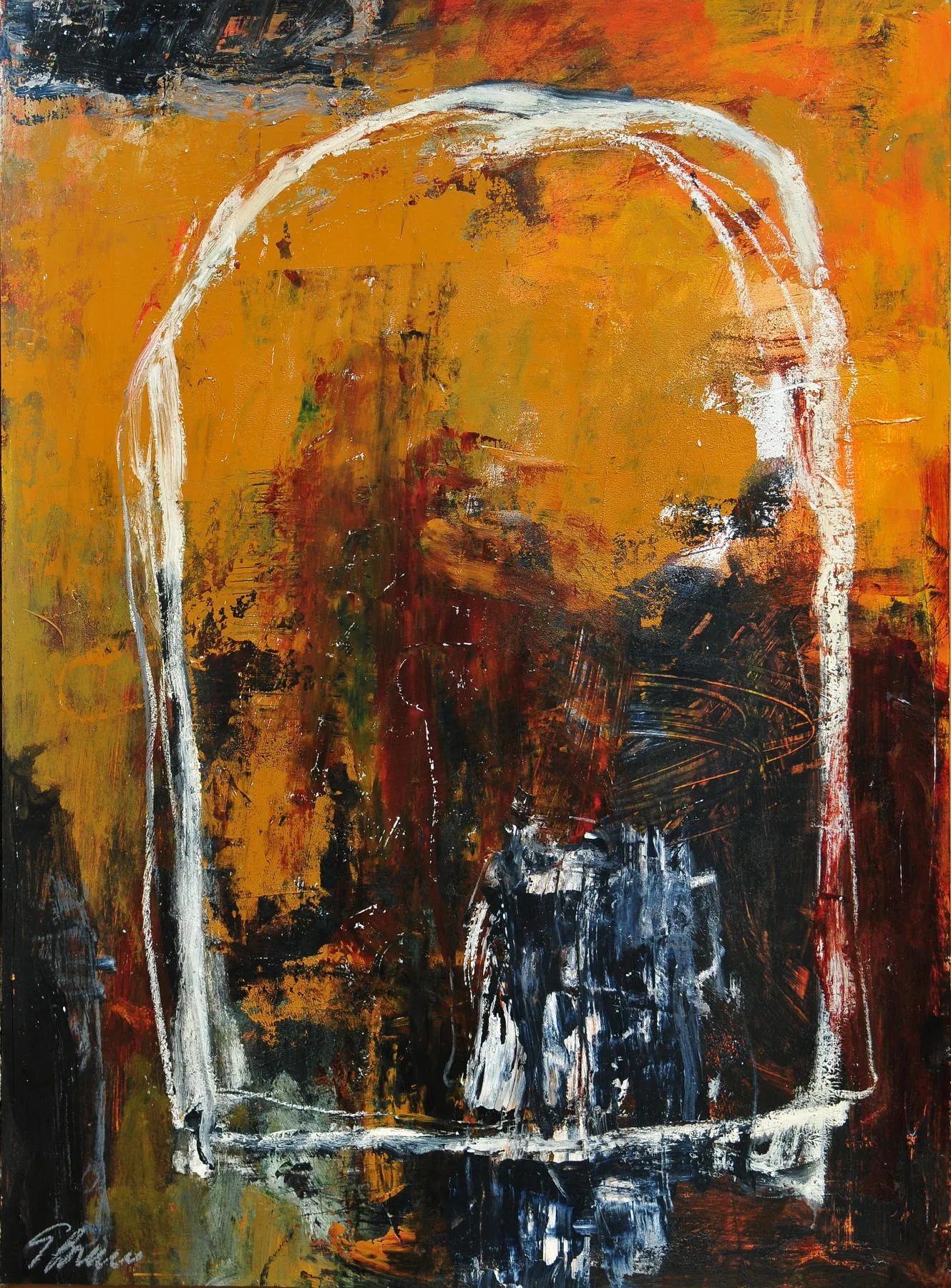 Untitled (131-11), González Bravo, 2013, Oil on cardboard