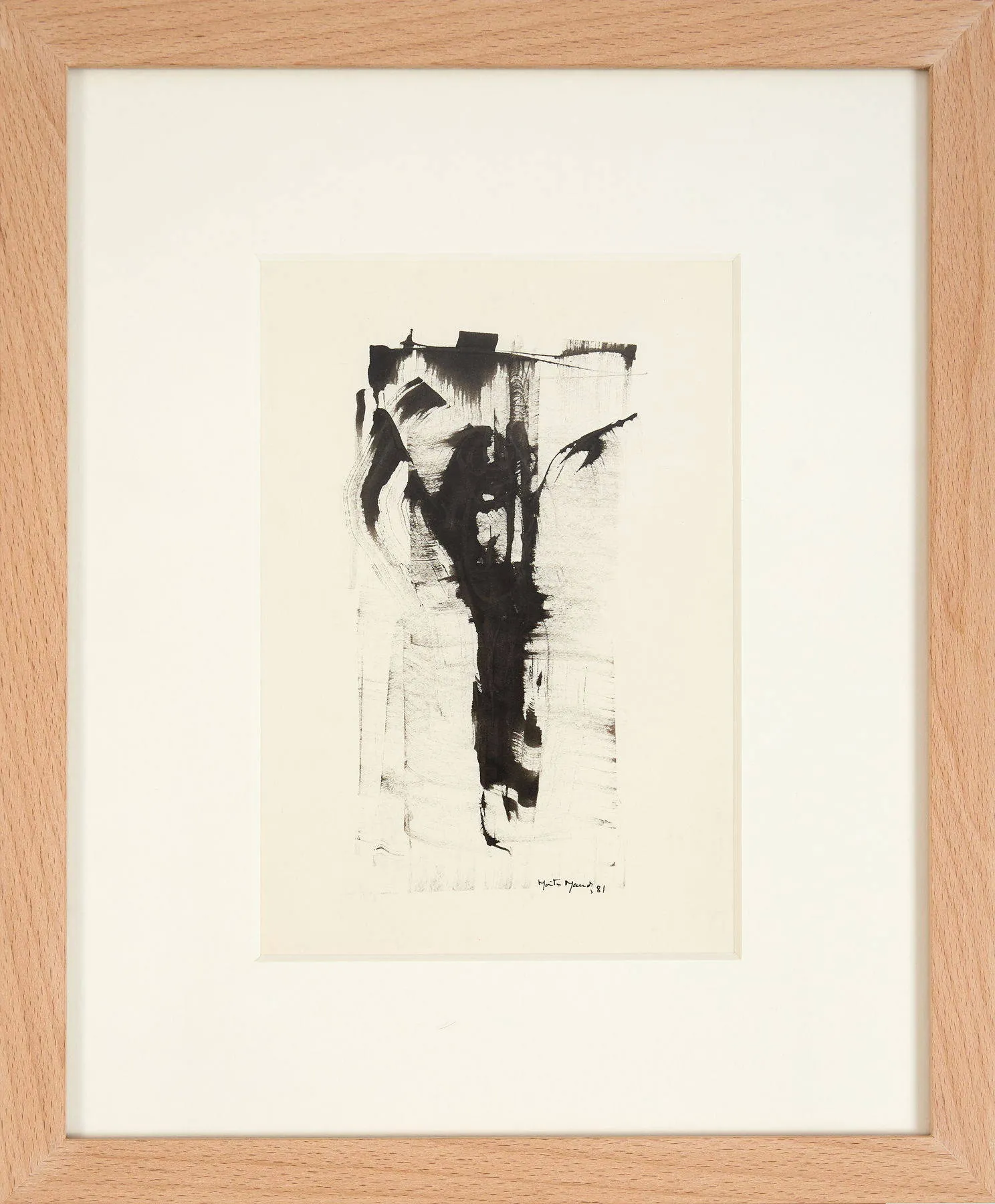Untitled (300-42), Moita Macedo, 1981, India ink on paper