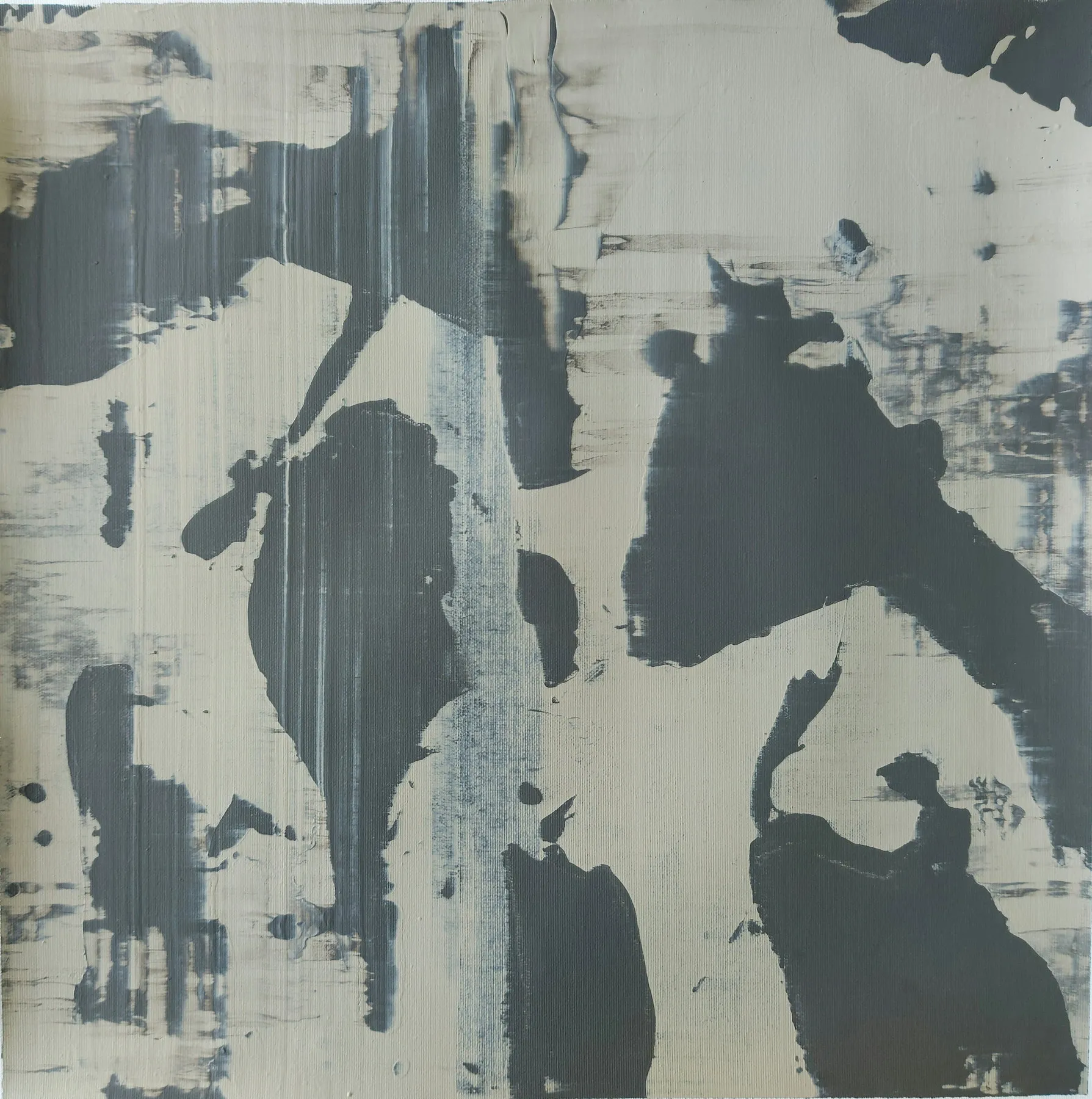 Étude 3, Jean Pierre Porcher, 2022, Acrylic on canvas and wood