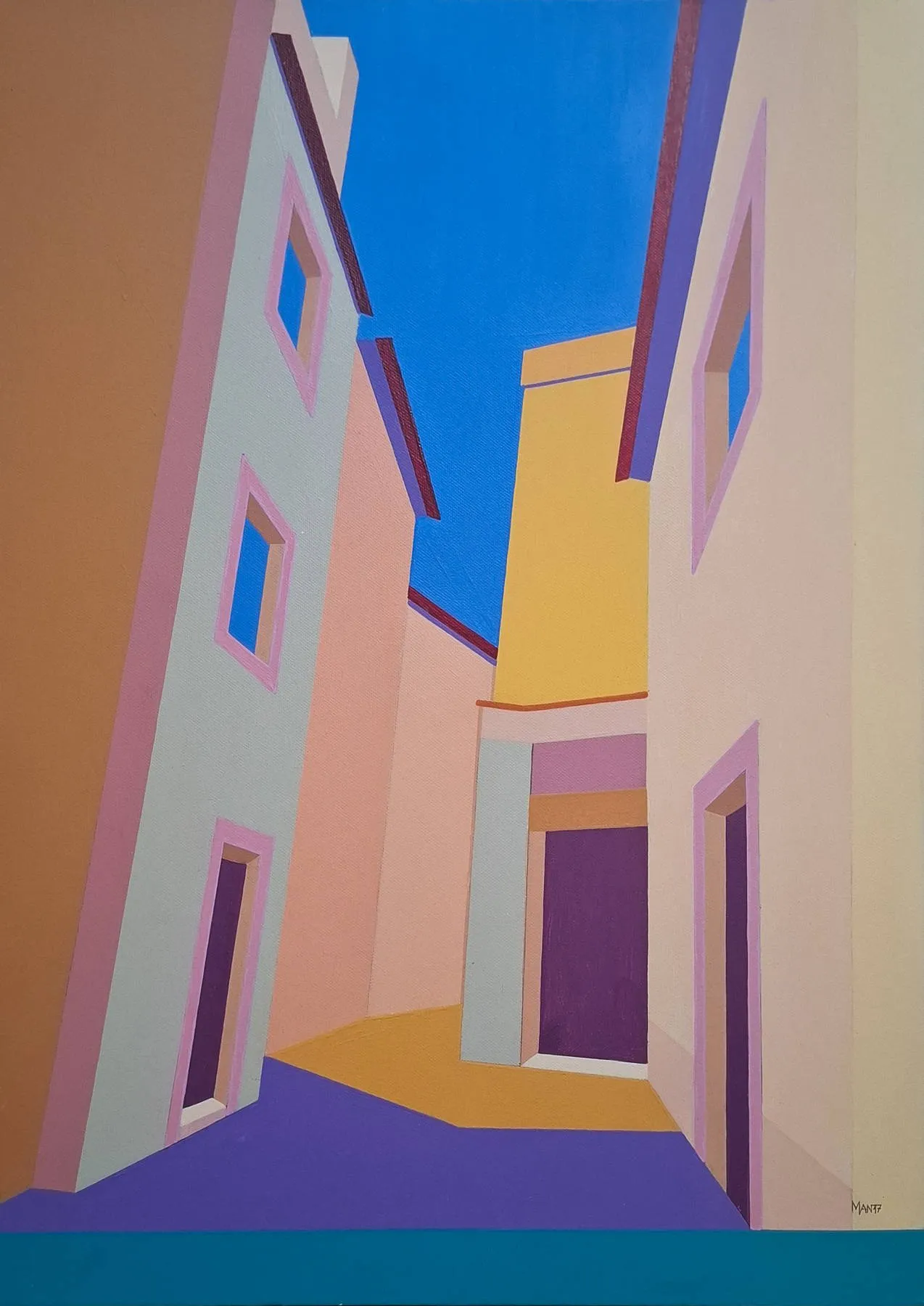 Mouraria III, MAN, 2017, Acrylic on canvas