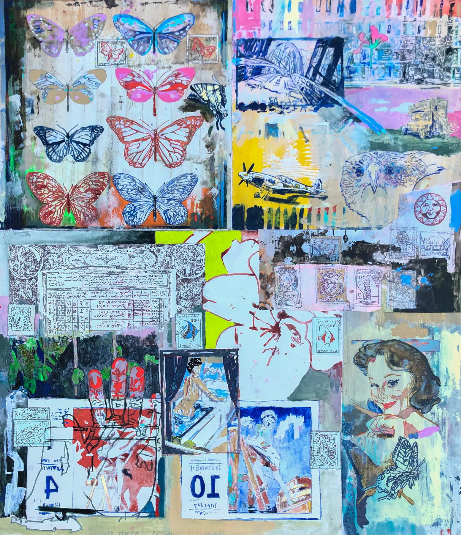 Untitled (223-30), João Cristóvão, 2020, Oil on cardboard