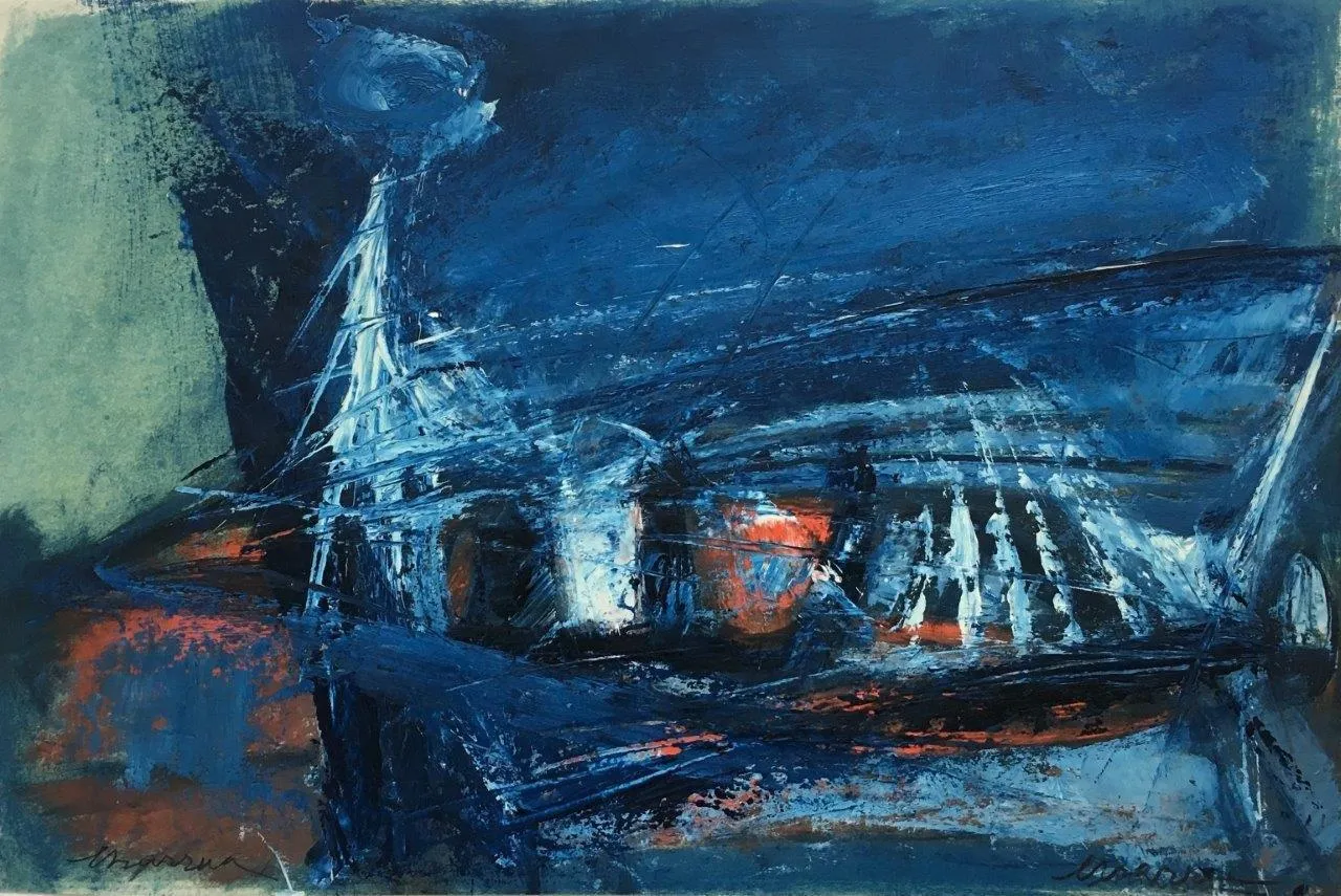 Untitled (173-105), António Charrua, Oil on paper