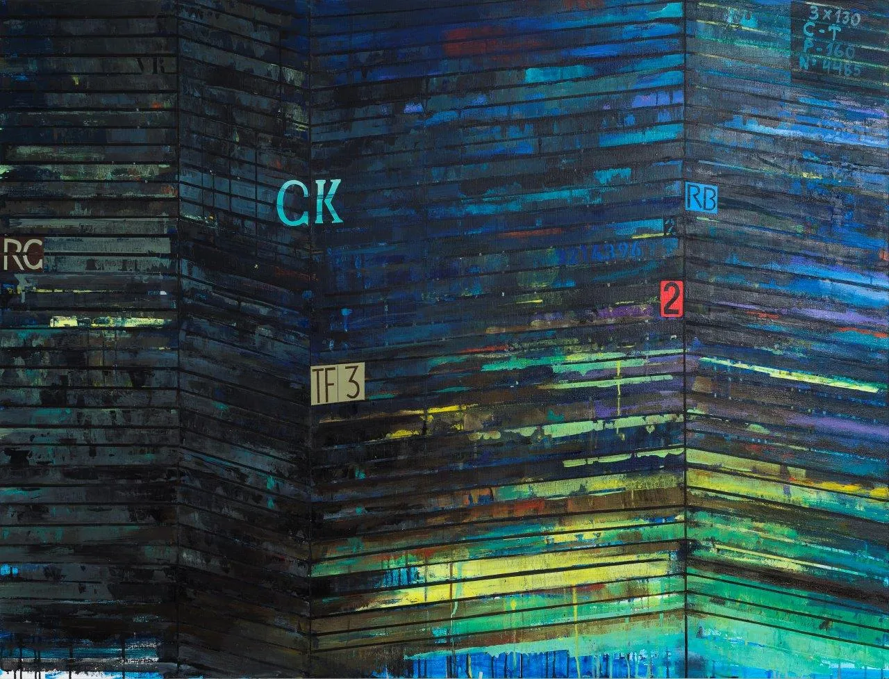 Untitled (P87-01), Victor Costa, 2019, Acrylic on canvas