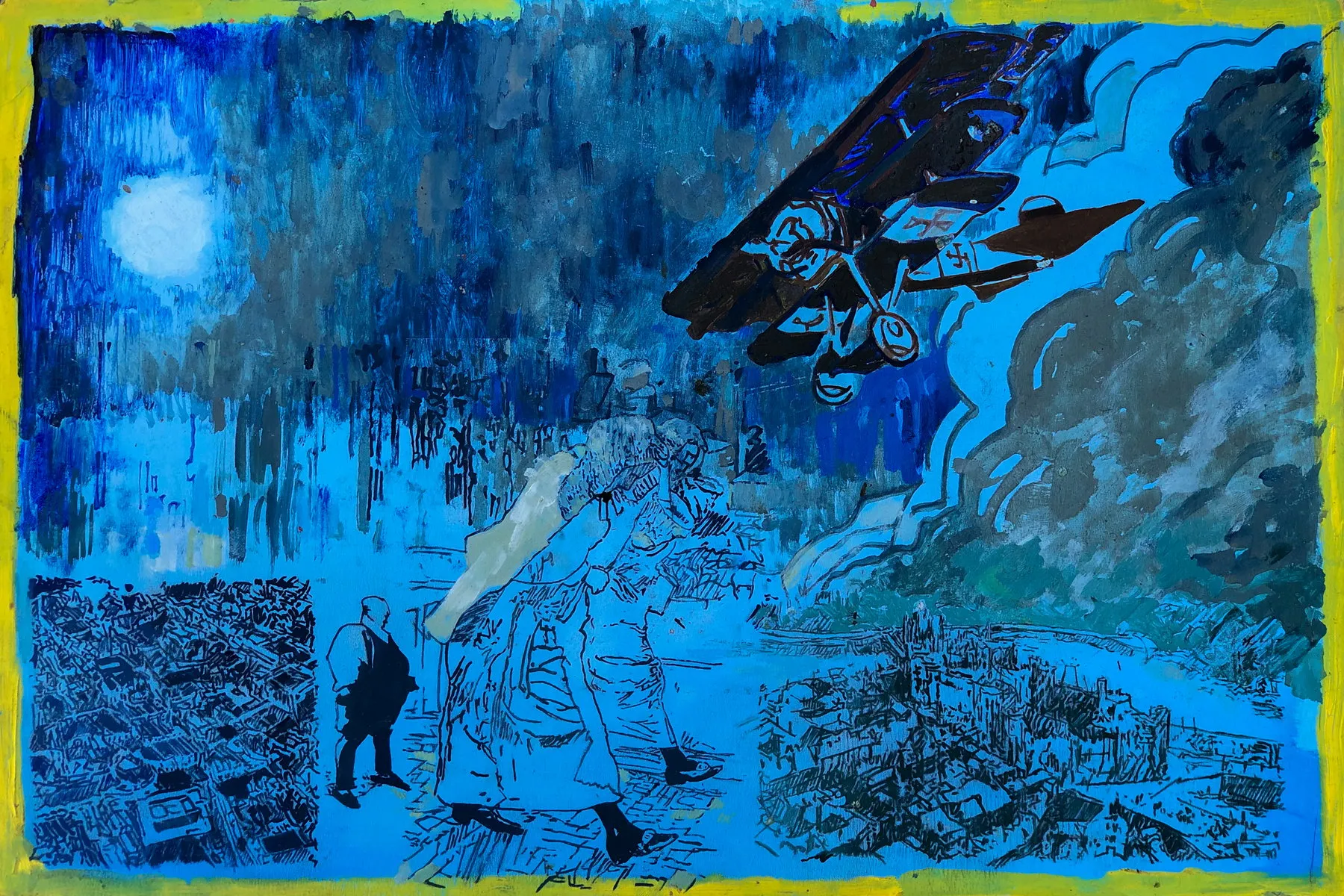 Untitled (223-23), João Cristóvão, 2020, Oil on cardboard