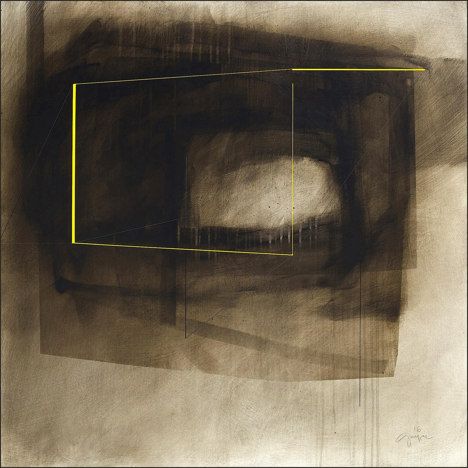 Separated Land #63, Fernando Gaspar, 2016, Acrylic on canvas