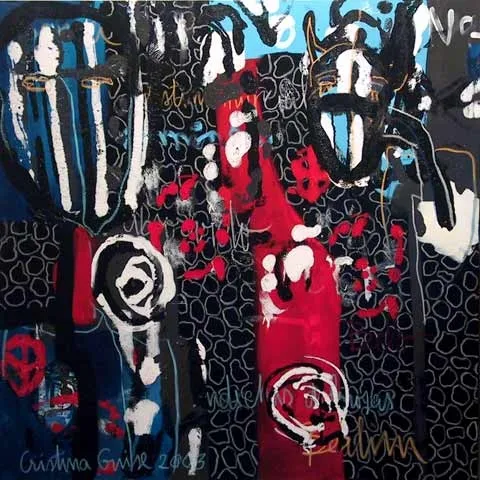 Durante a noite, Cristina Guise, 2003, Acrylic and pastel on canvas