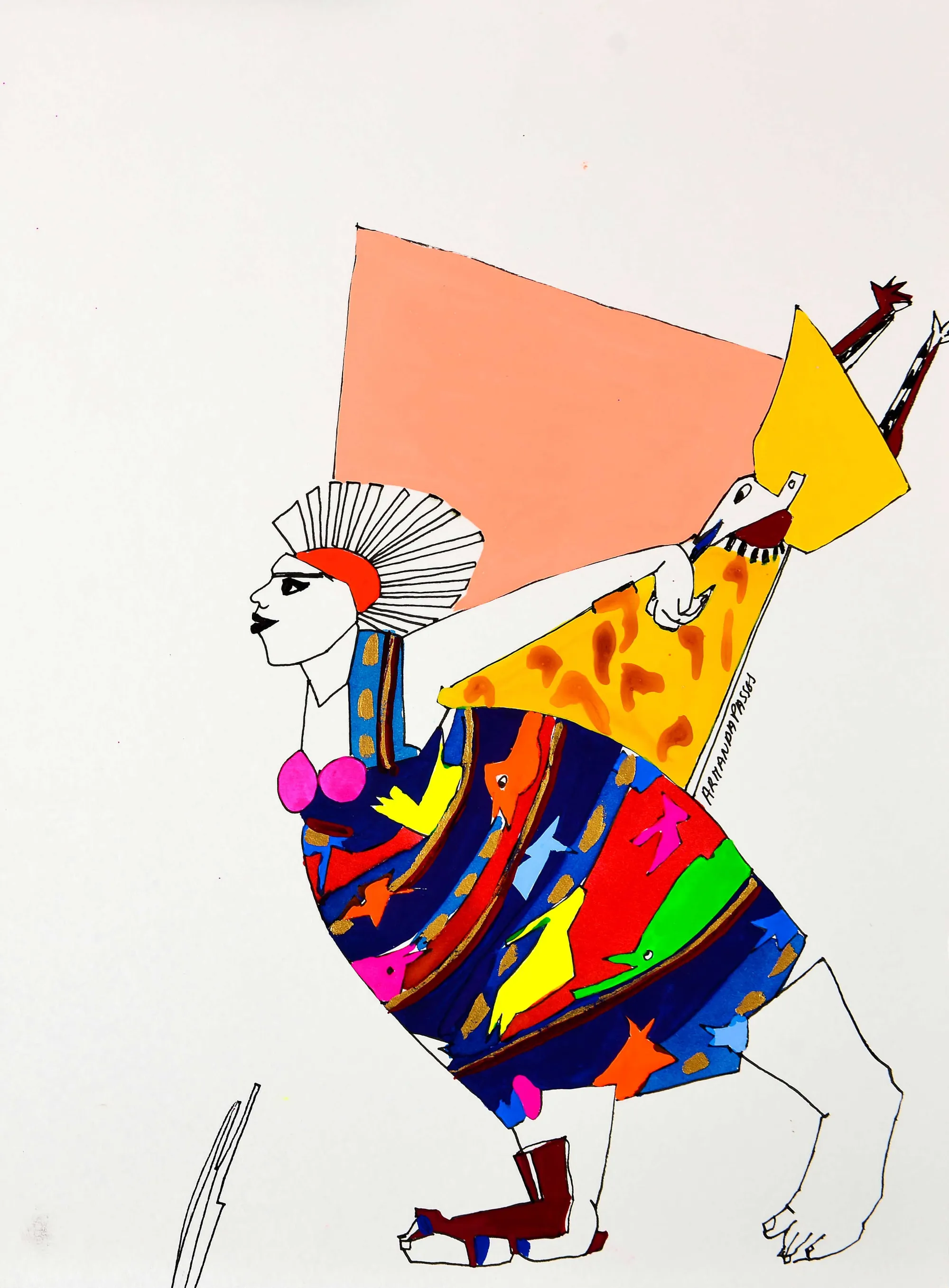 Untitled (146-20), Armanda Passos, 2014, India ink and gouache on paper