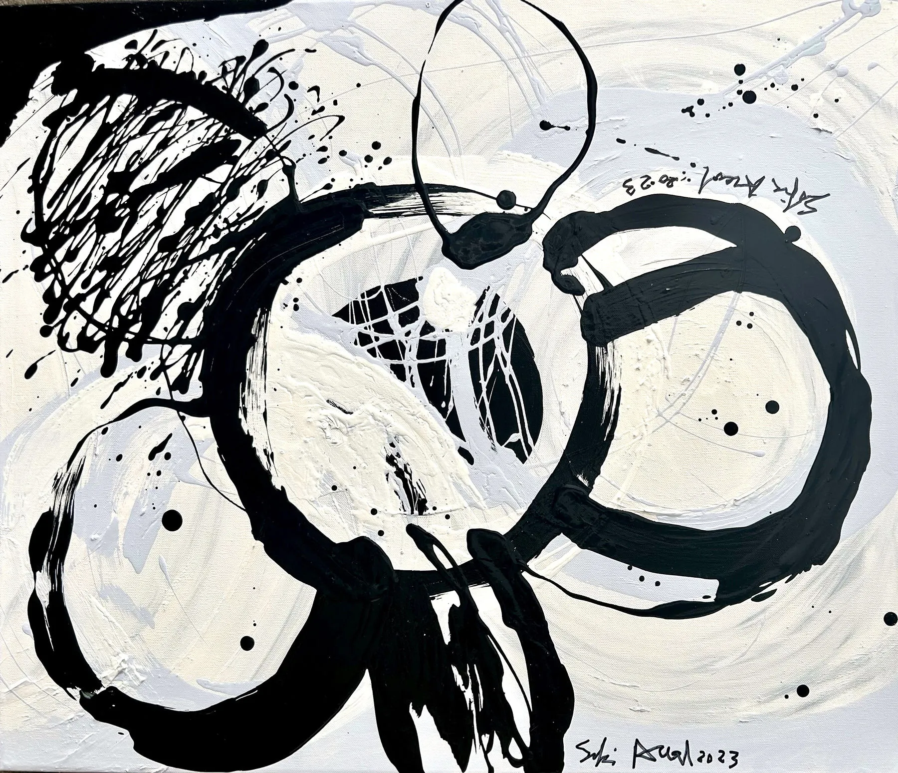 Preto e Branco I, Sofia Areal, 2023, Acrylic on canvas