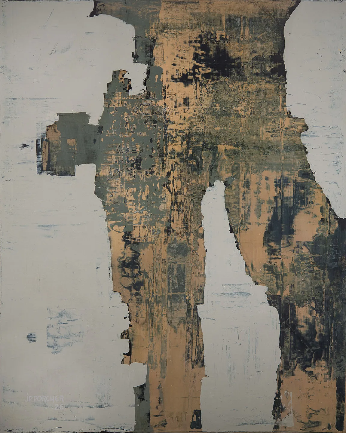 Série 2: Temporalité 1, Jean Pierre Porcher, 2026, Acrylic on canvas