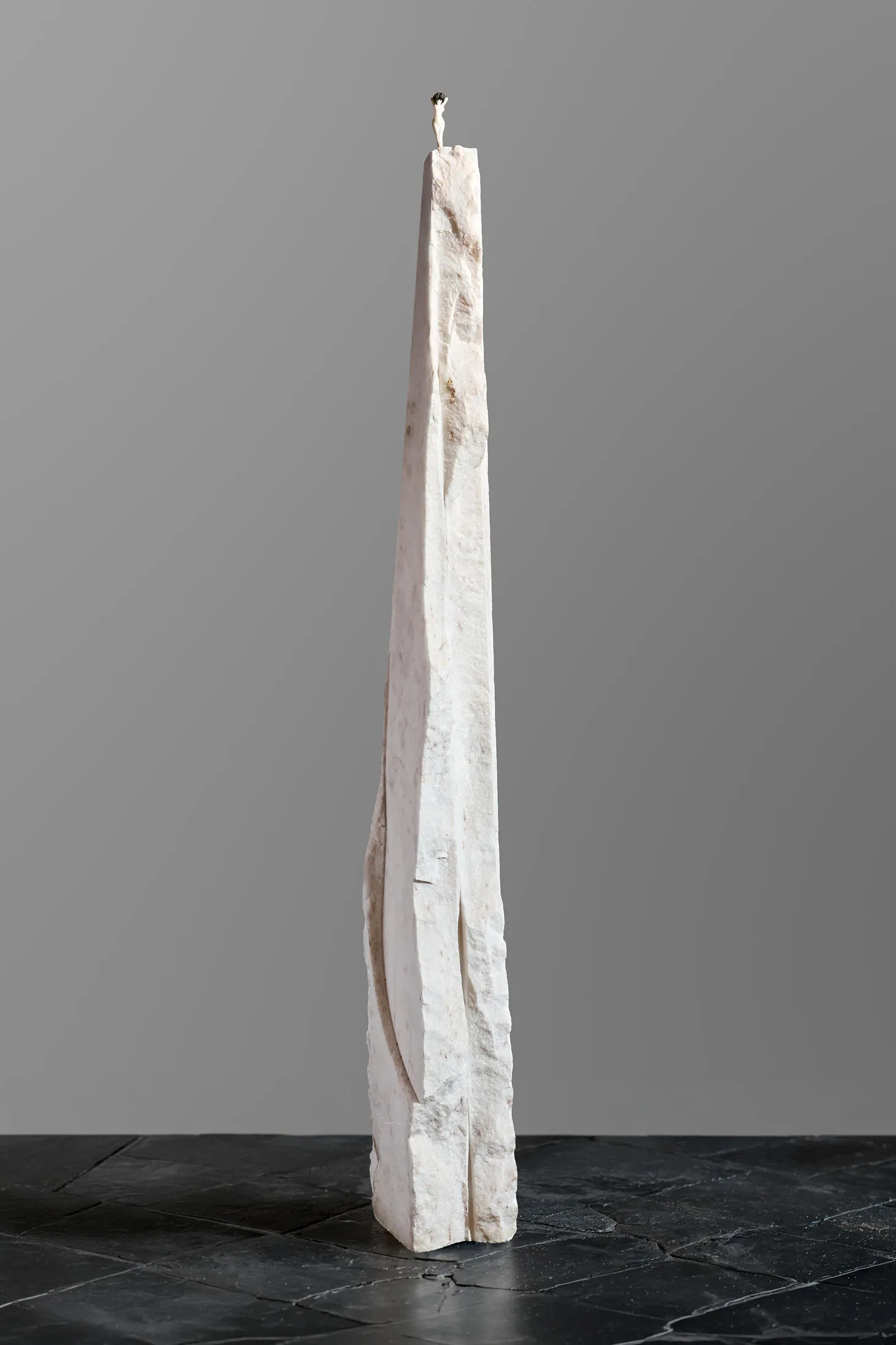 Sem título (Coluna com figura feminina), João Cutileiro, Escultura em mármore