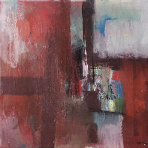 Água mole em pedra dura, Deolinda Fonseca, 2005, Oil on canvas