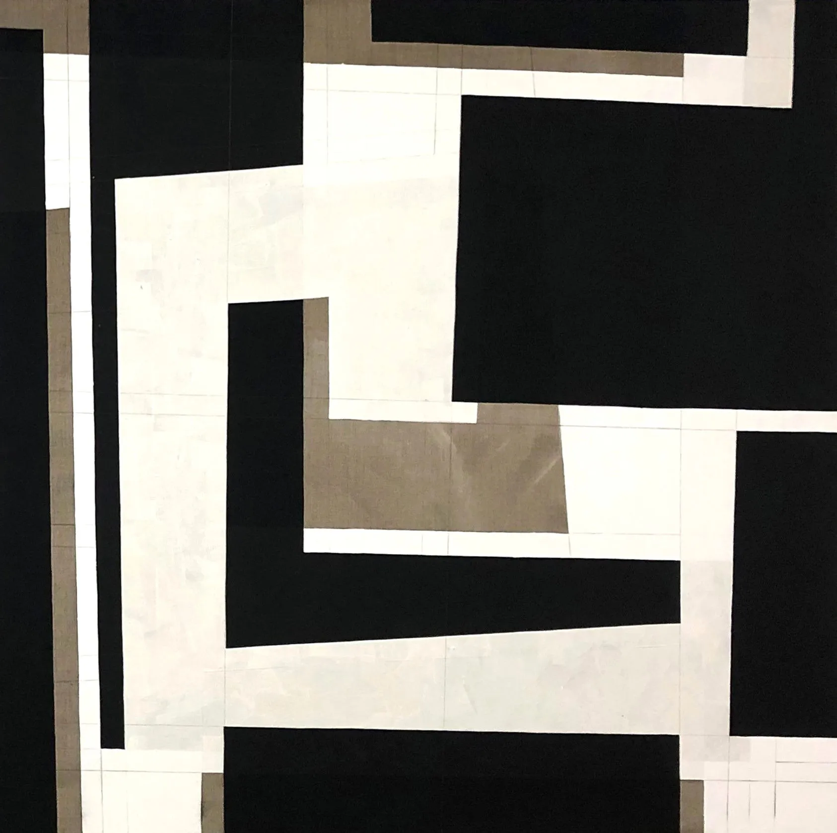La Frontera de la Inquietud (262-02), Gustavo Mendez-Lizka, 2022, Mixed media on canvas