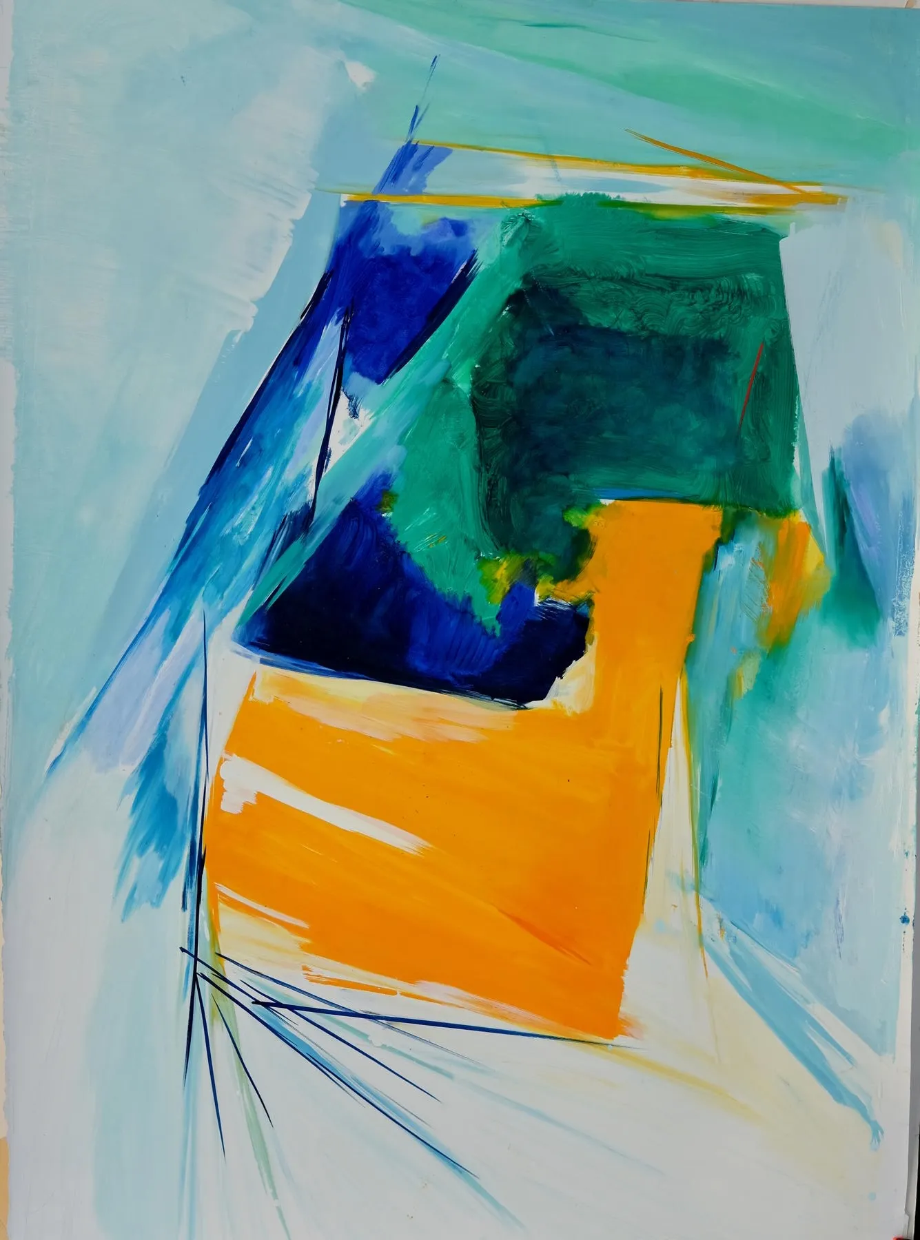 Estrutura Cristalina II, Ana Sério, 2019, Oil on paper