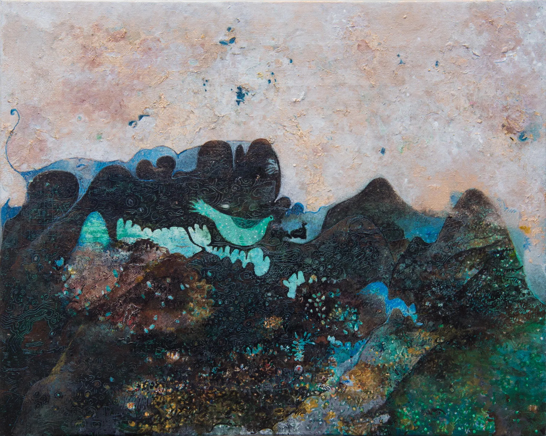 Onde estão os dez Kamis, Ana Maria, 2016, Oil on canvas