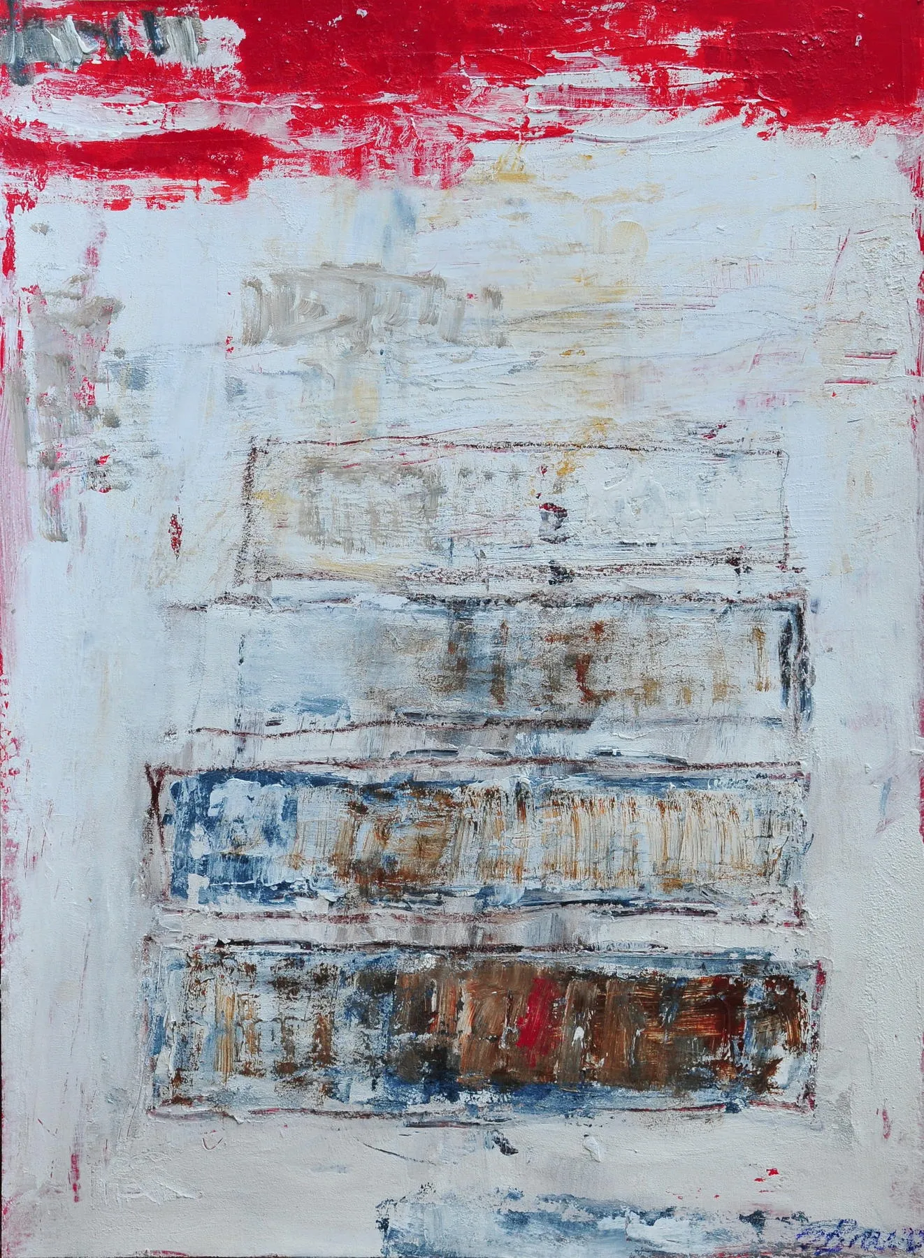 Untitled (131-12), González Bravo, 2013, Oil on cardboard