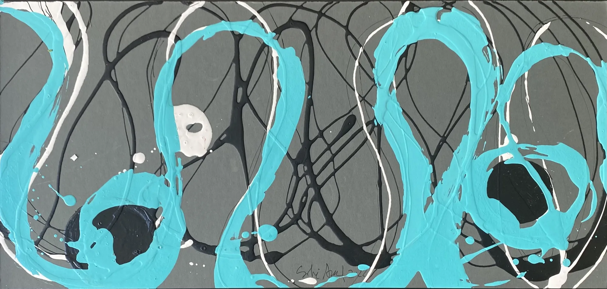 Arcos II, Sofia Areal, 2022, Mixed media on cardboard