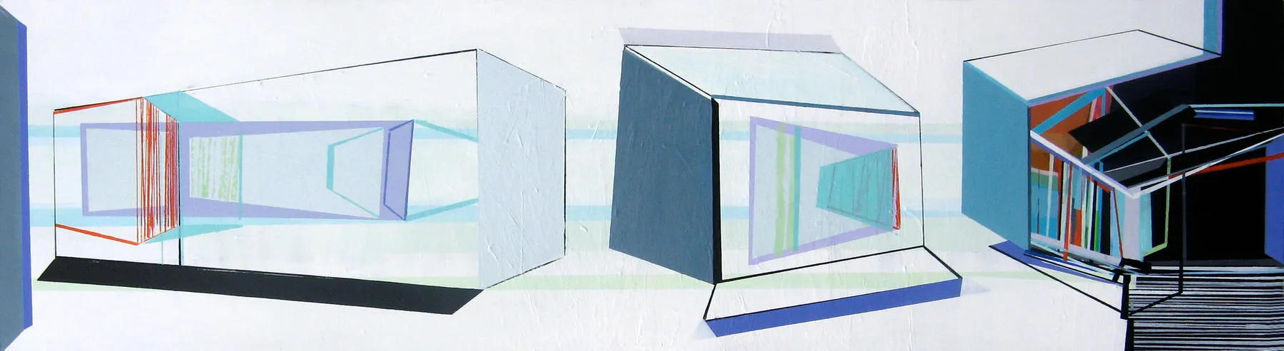 Bairro desocupado, Ana Pais Oliveira, 2014, Acrylic on canvas