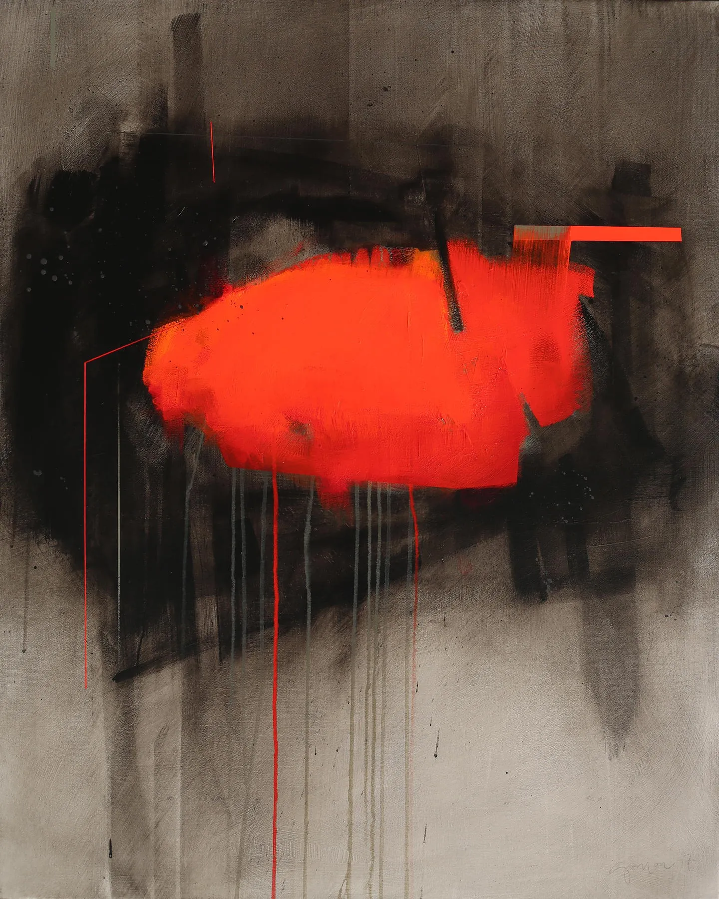 Separated Land #68, Fernando Gaspar, 2017, Acrylic on canvas