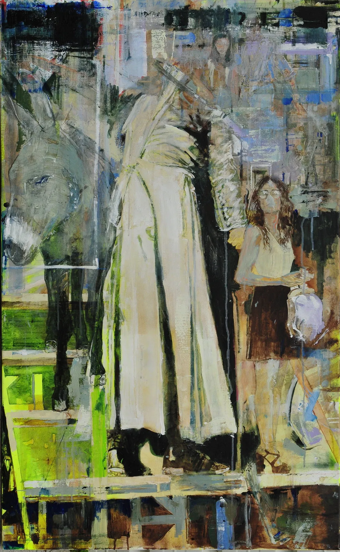 Saudades da burra Grega II, João Cristóvão, 2013, Mixed media on canvas