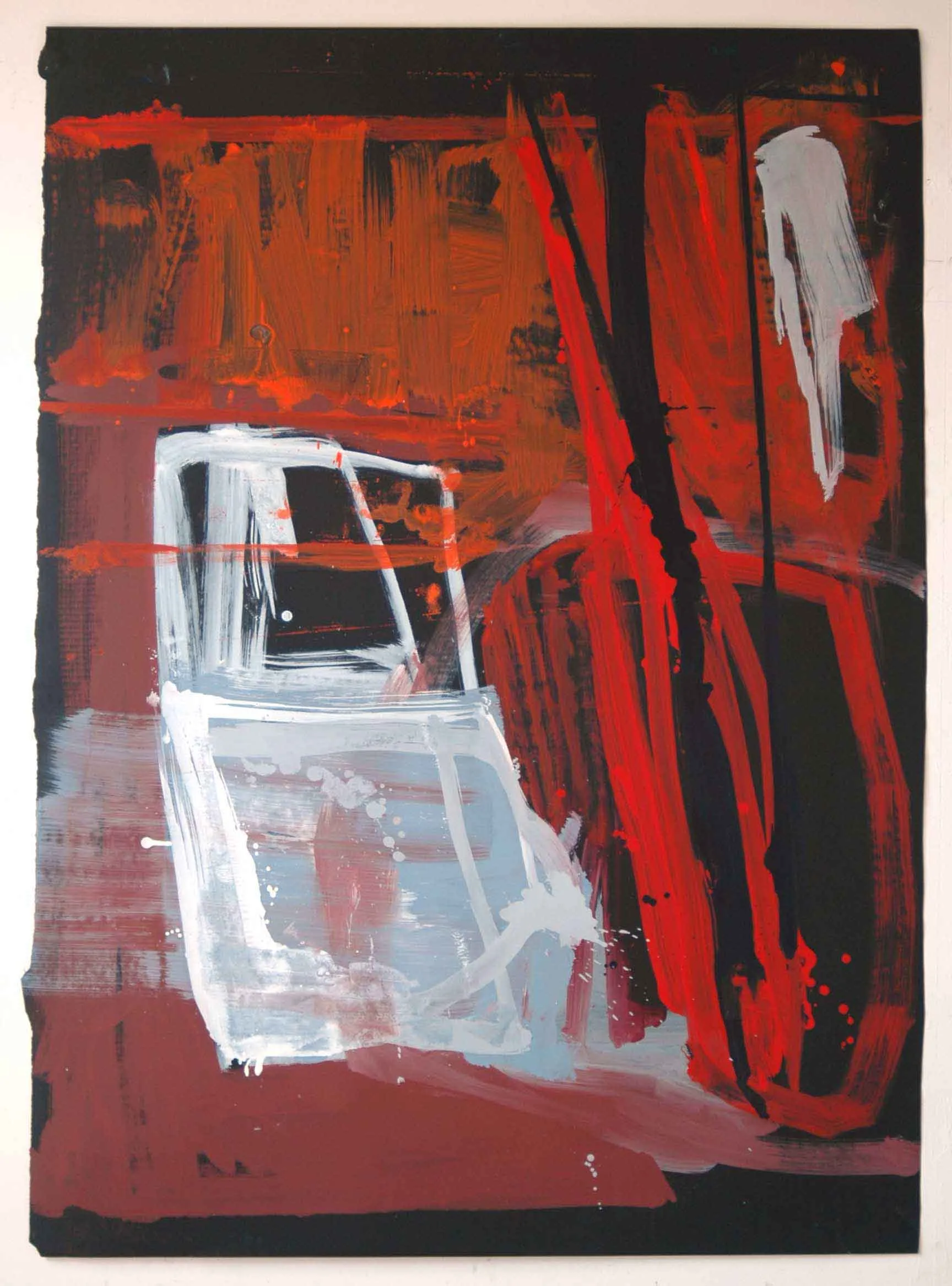 Hipótese de Tlön I, Ana Sério, 2010, Oil on paper