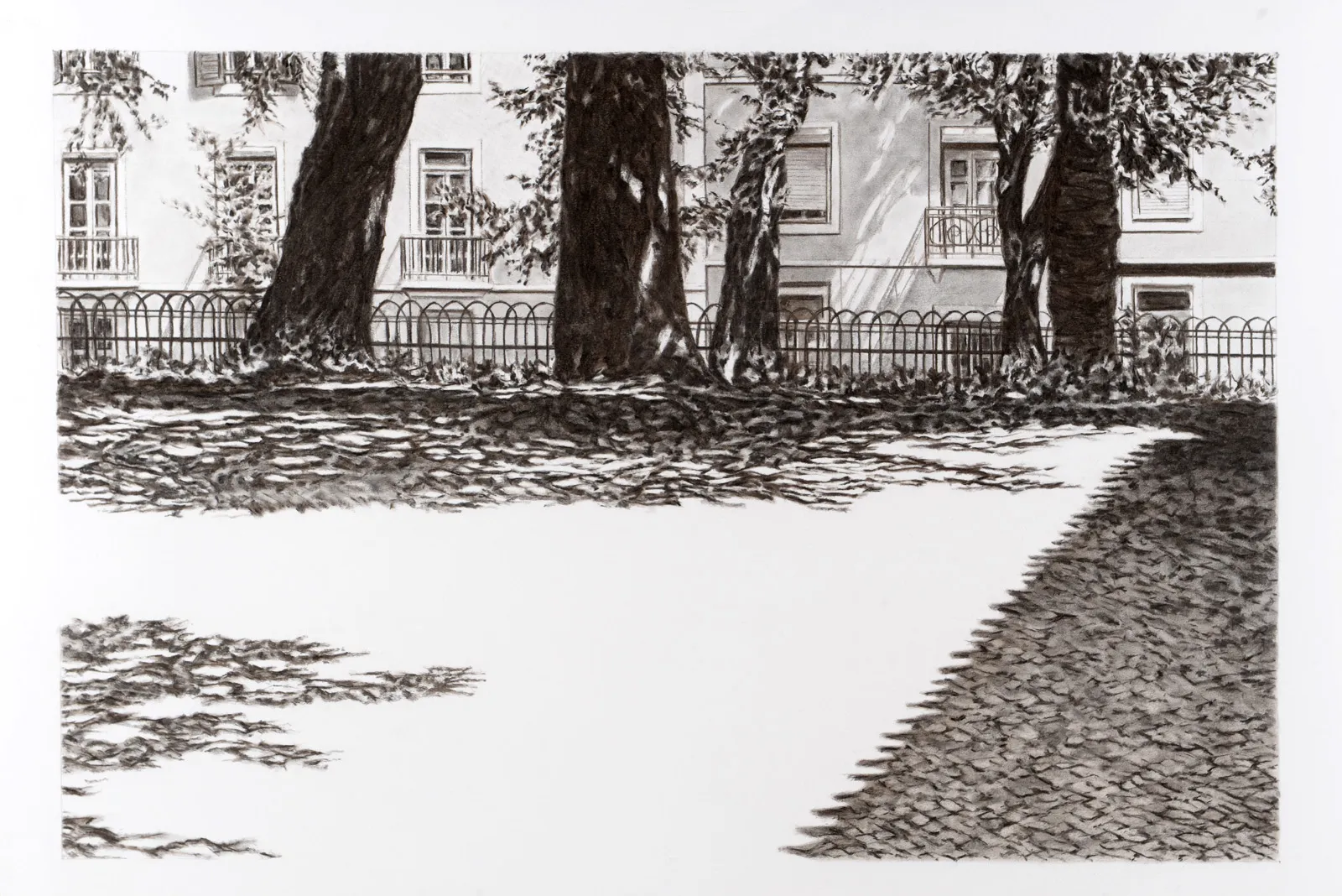 Jardim Amoreiras, Hector Ramsay, 2015, Graphite on paper