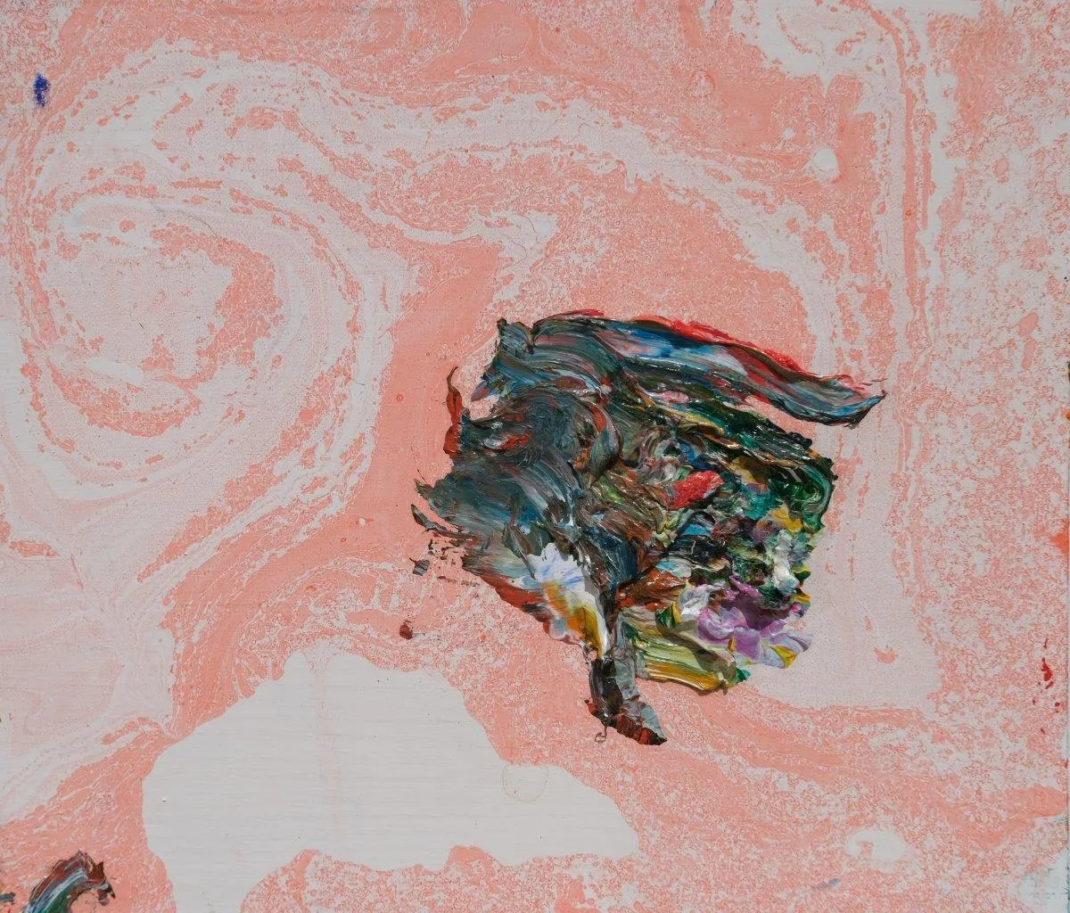 Espelho de tinta IV, Ana Sério, 2023, Oil on MDF