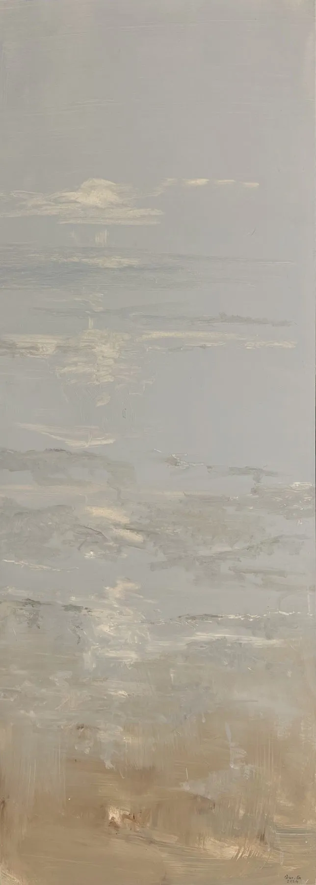 Untitled (282-06), Paulo Barreiros Cardoso, 2024, Oil on paper on aluminium