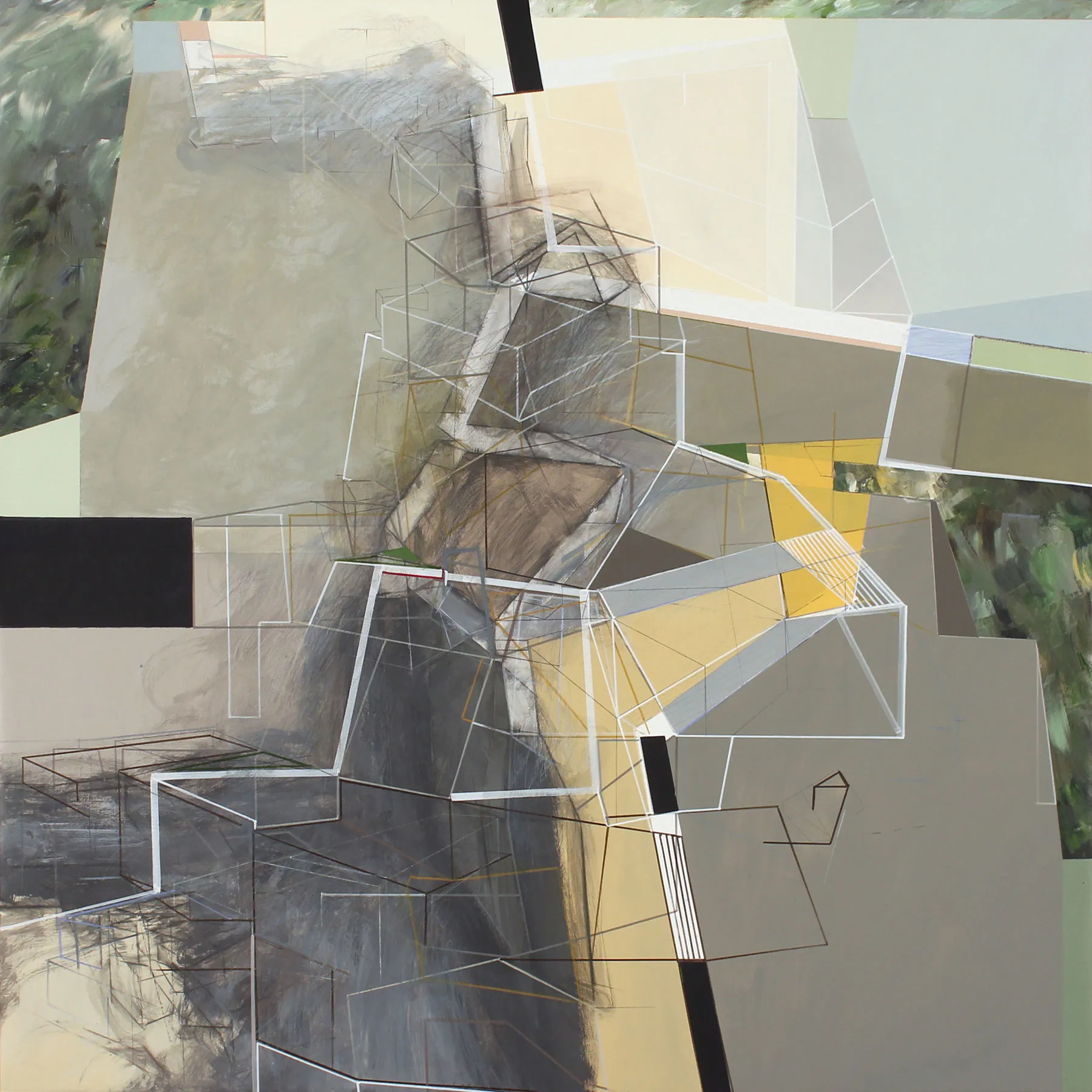 (de)CODE #01, Susana Chasse, 2022, Mixed media on canvas