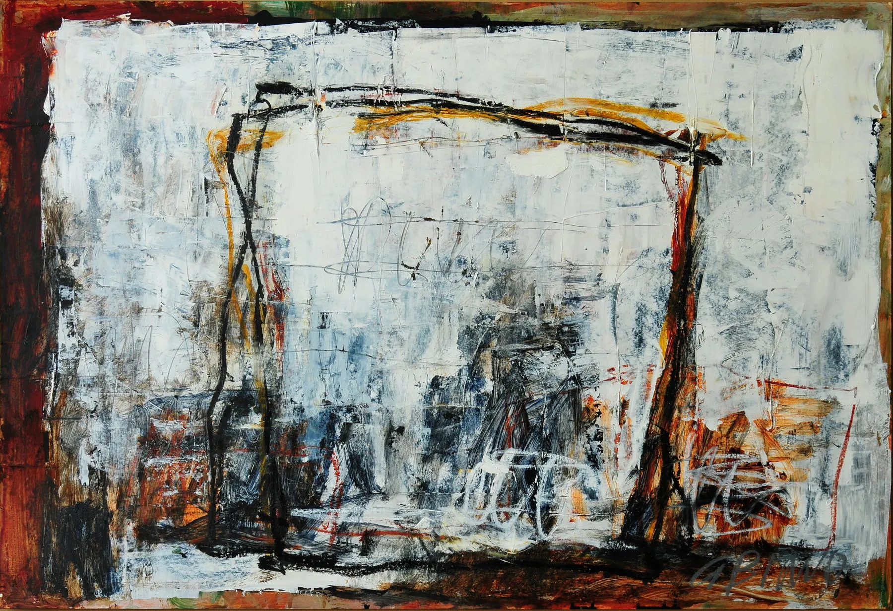 Untitled (131-02), González Bravo, 2013, Oil on cardboard