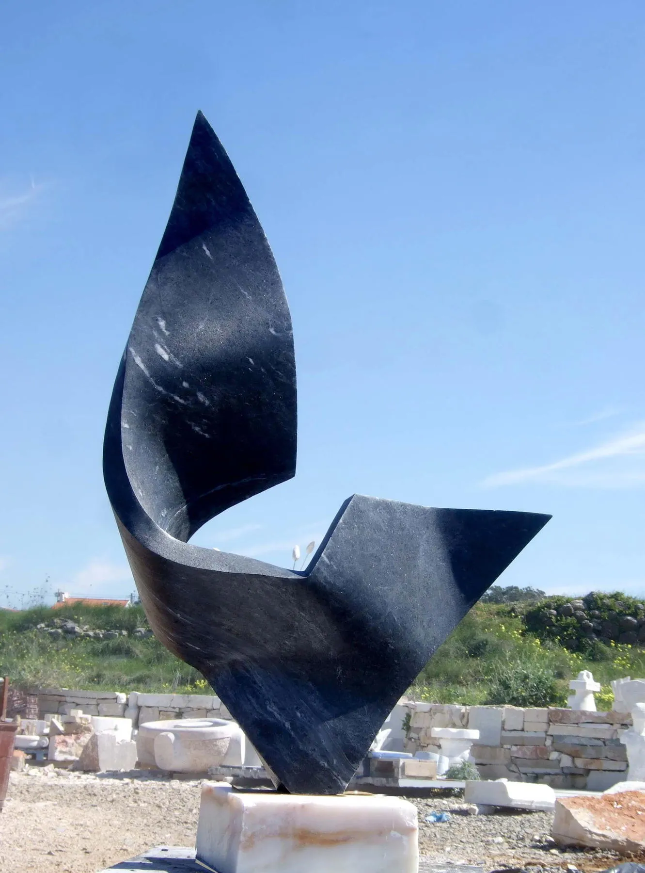 Skyscraper, Georg Scheele, 2008, Marble