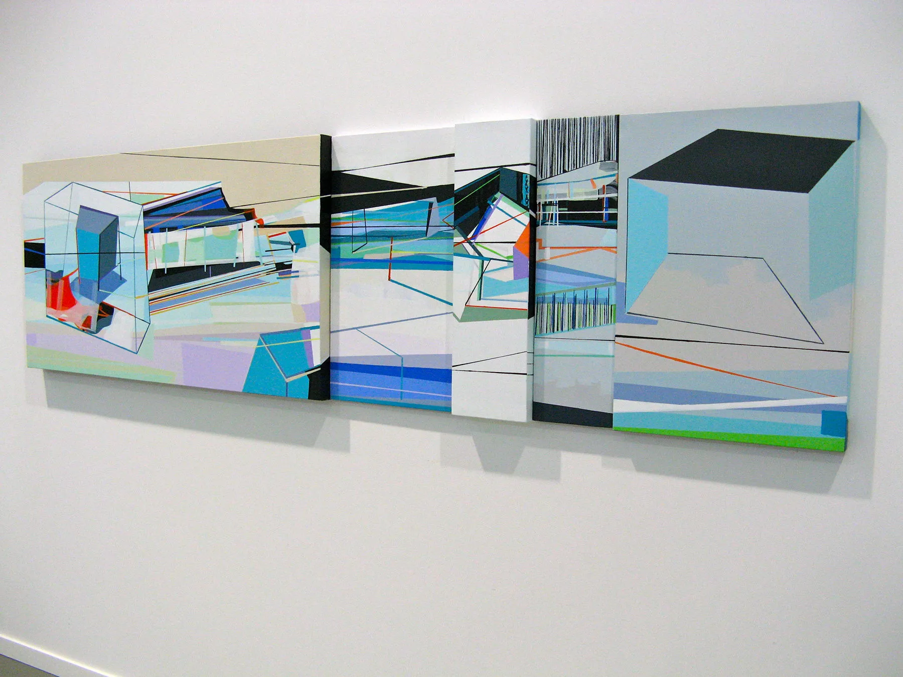 Neighborhood #4, Ana Pais Oliveira, 2013, Acrylic on canvas