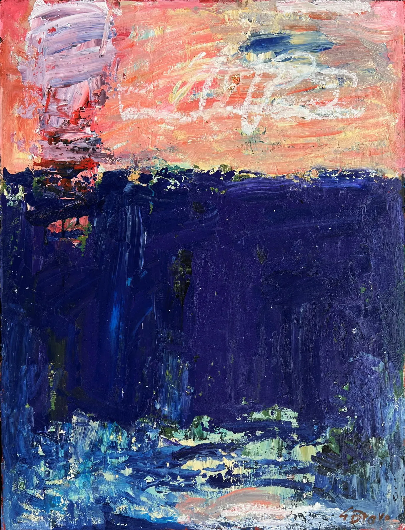 Untitled (249-17), González Bravo, 2022, Oil on cardboard