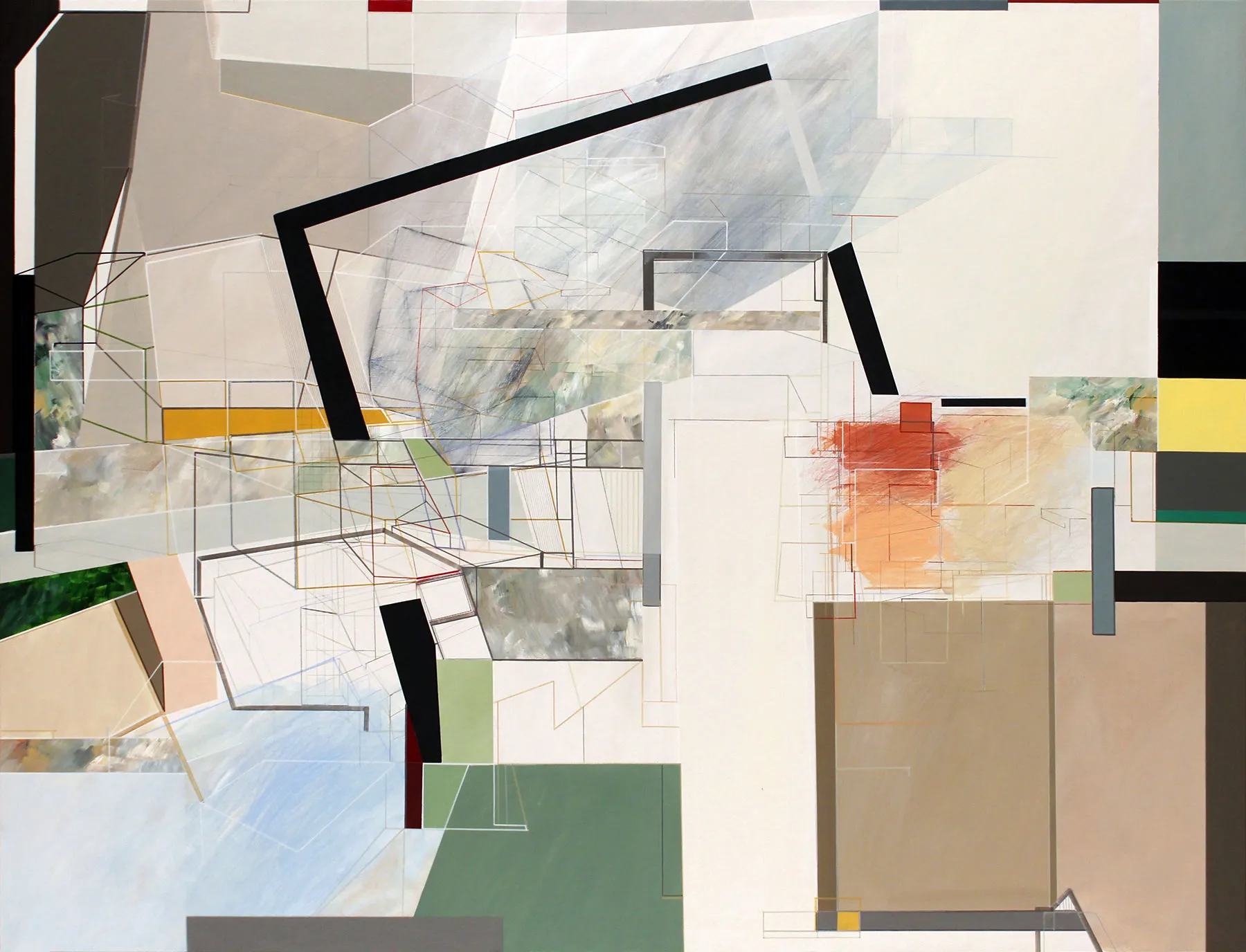 (de)CODE #07, Susana Chasse, 2022, Mixed media on canvas