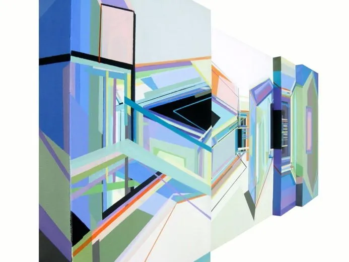 Solução de Habitação, Ana Pais Oliveira, 2015, Acrylic on canvas