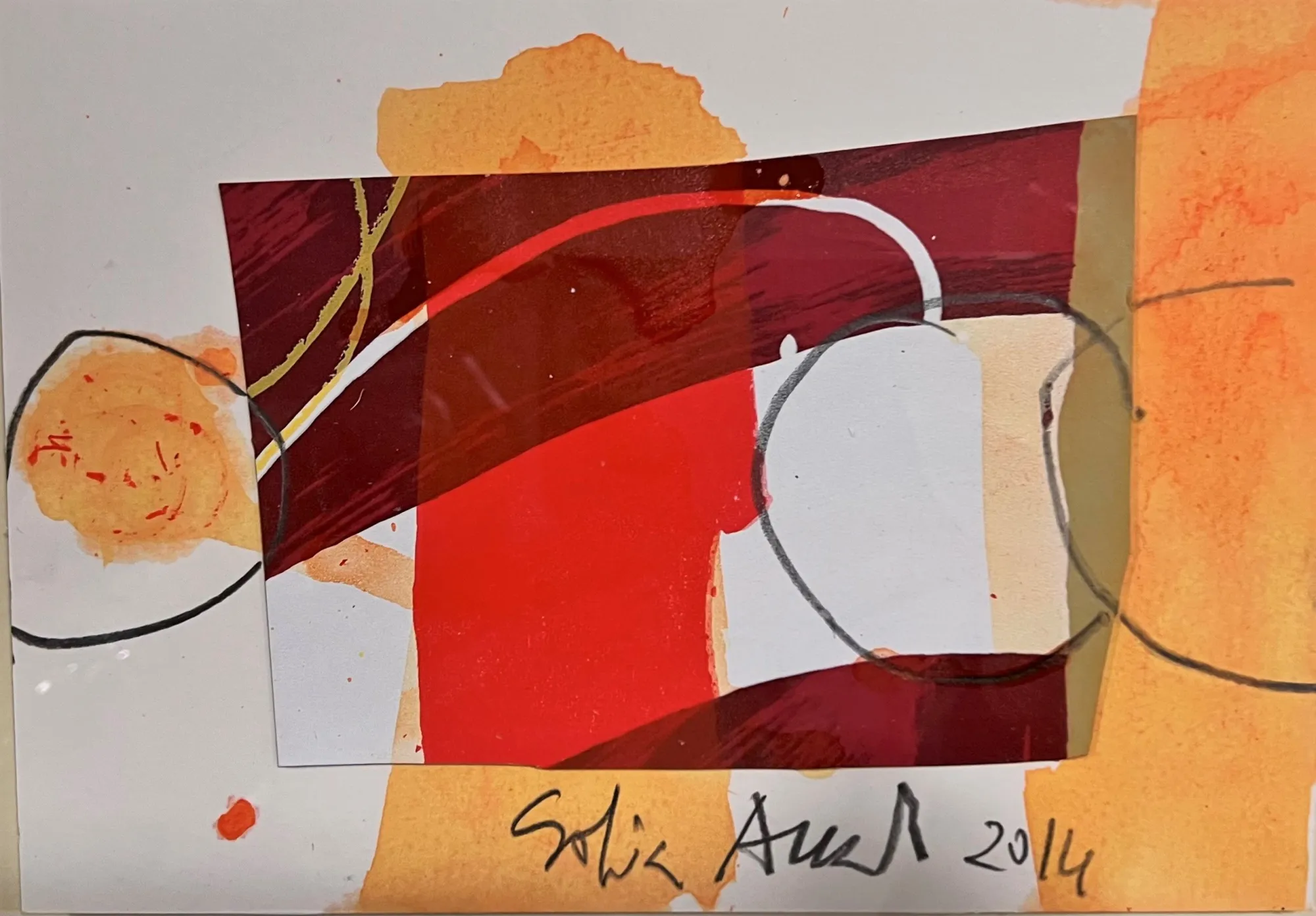 Equilíbrios V, Sofia Areal, 2014, Mixed media on paper