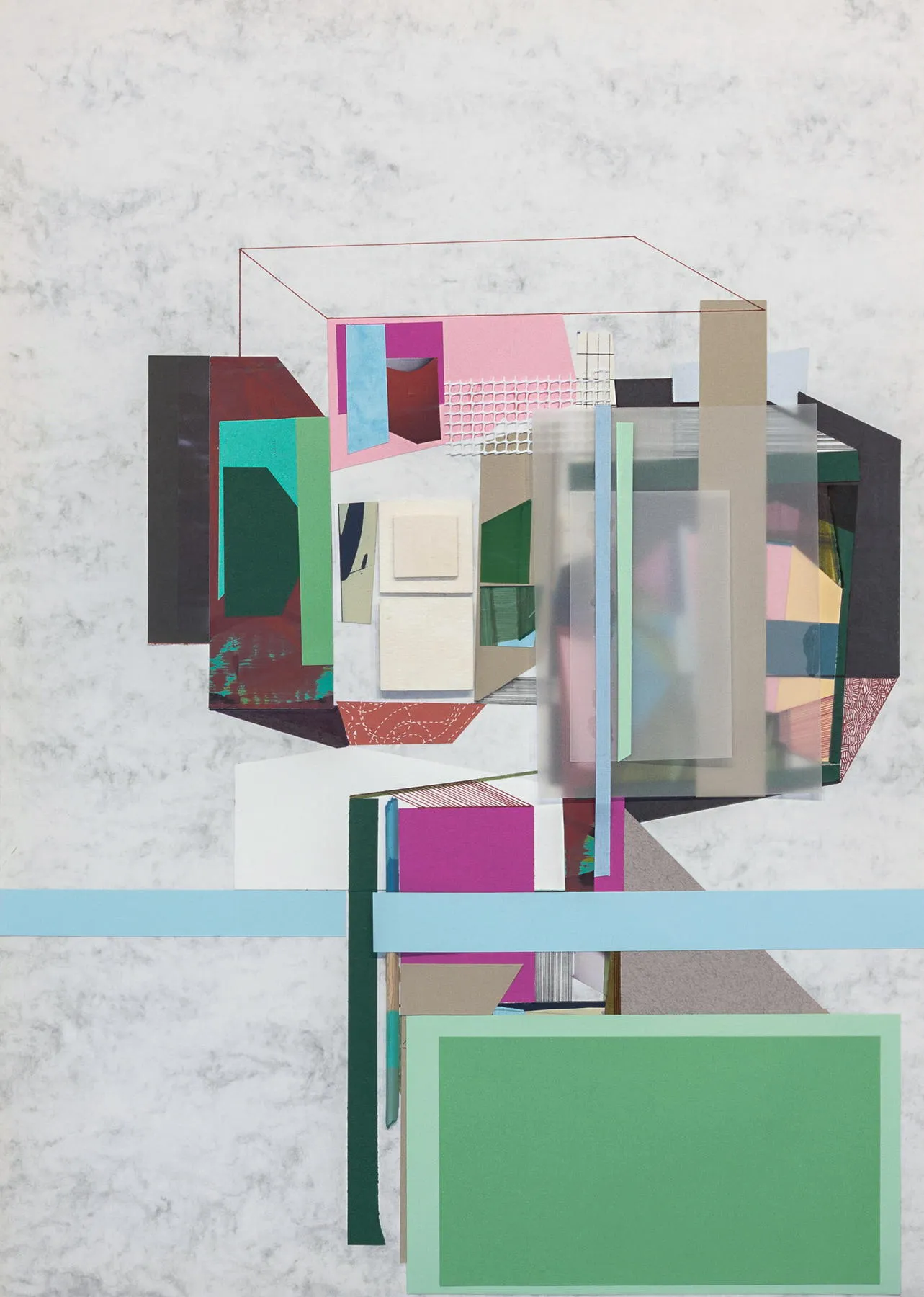 Heavy drawing #28, Ana Pais Oliveira, 2018, Mixed media on card