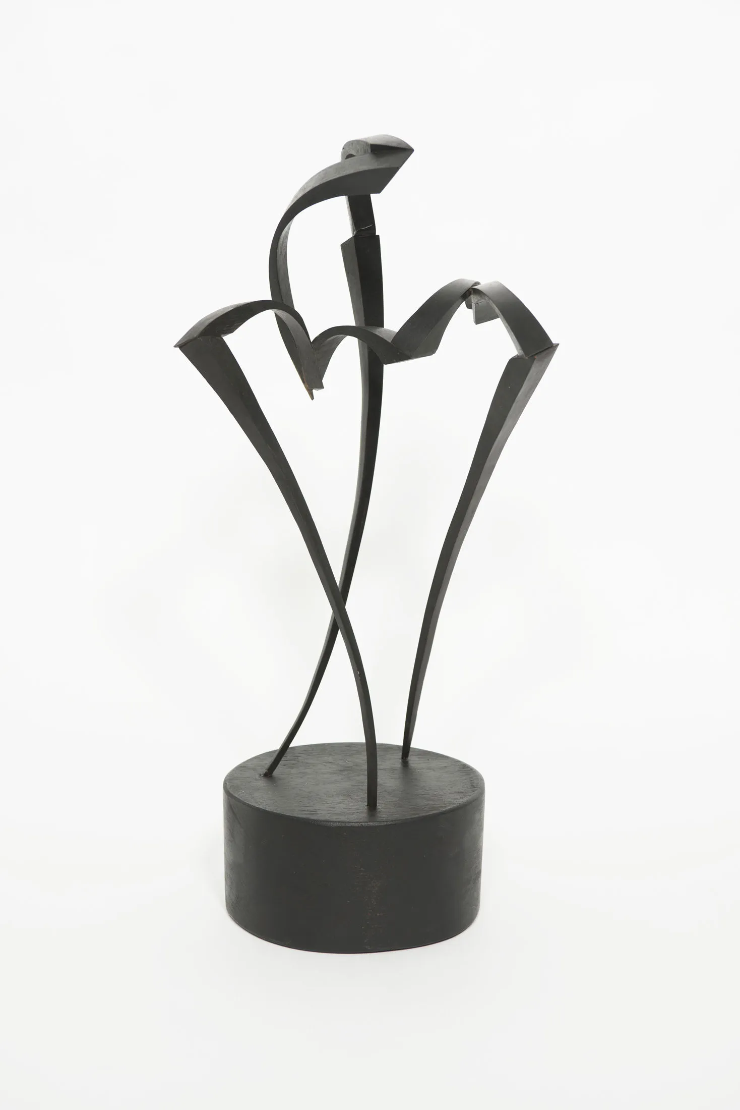 Danza Elíptica, Mar Solís, 2014, Painted mahogany wood sculpture