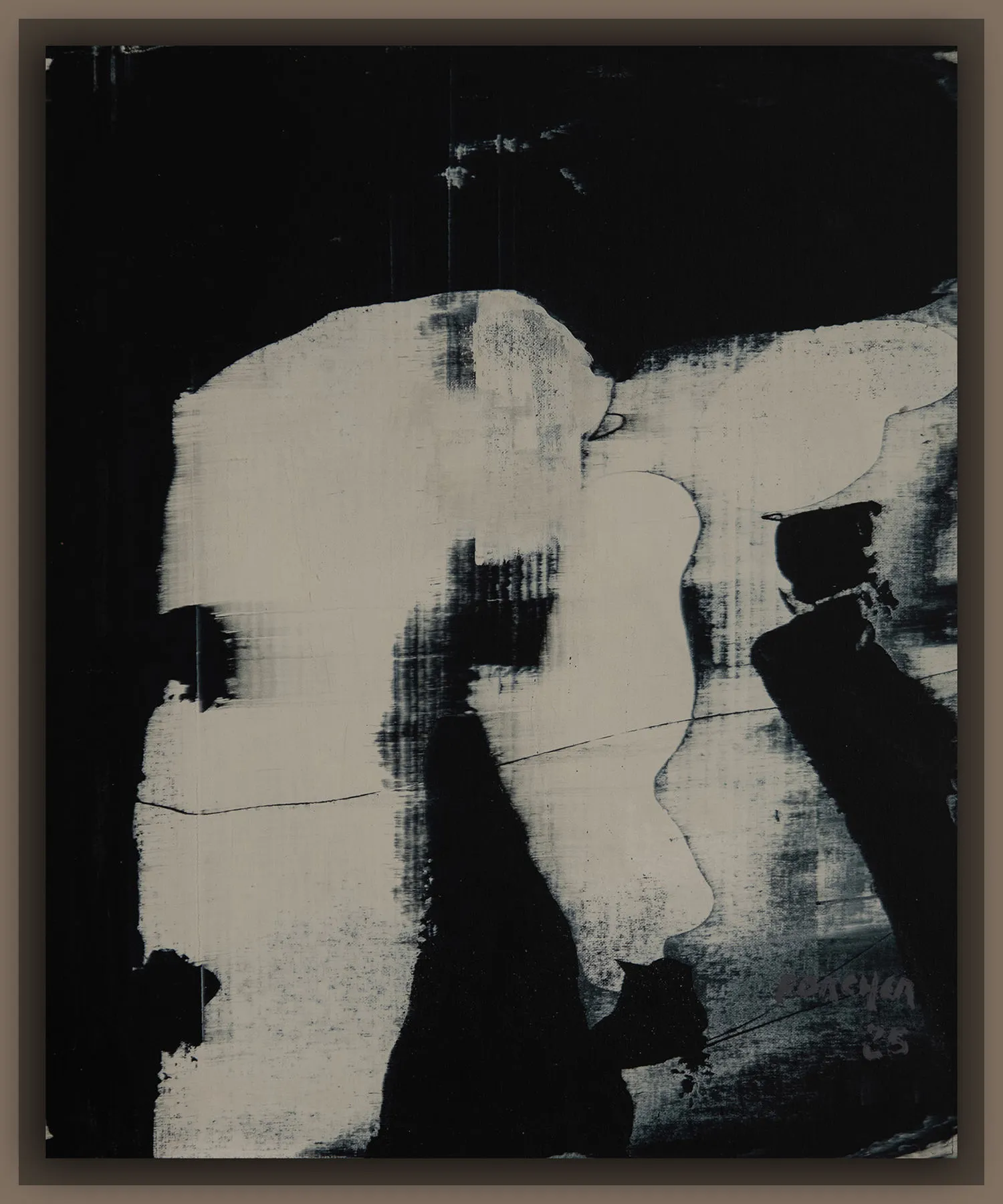 Série 1: Étude 1, Jean Pierre Porcher, 2026, Acrylic on canvas on plywood