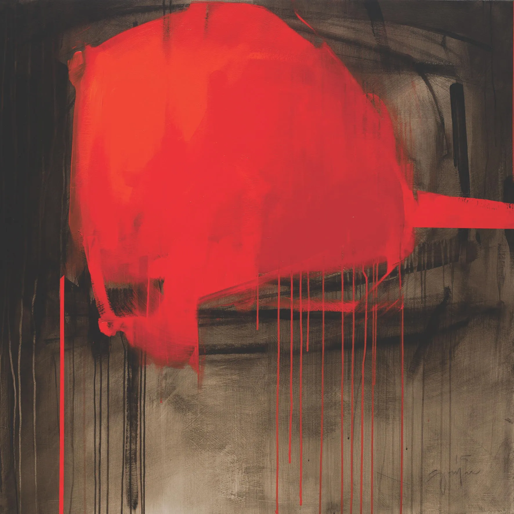 Separated Land #26, Fernando Gaspar, 2015, Acrylic on wood
