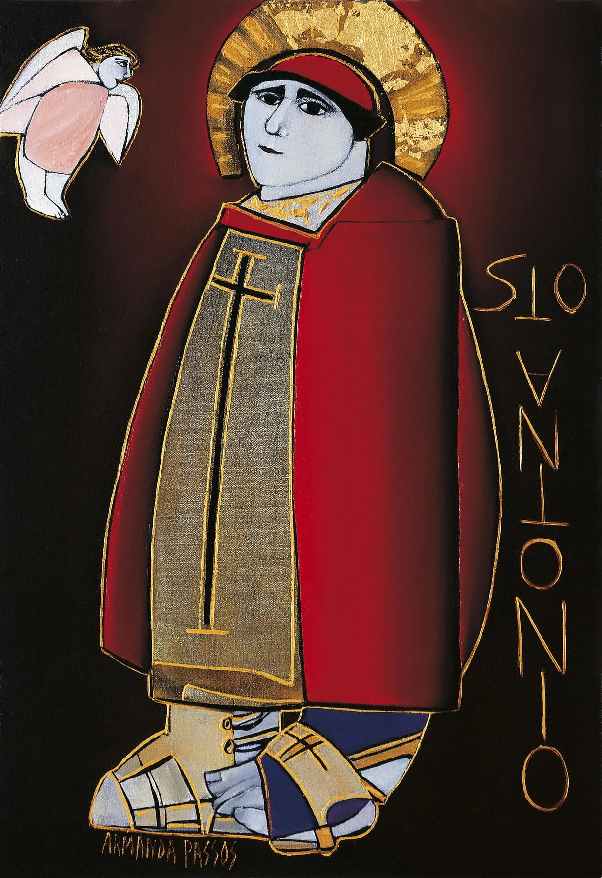 Santo António, Armanda Passos, 2005, Oil on canvas